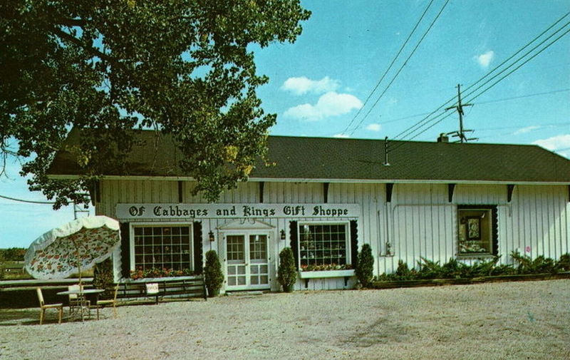 The Station @ 310 (Of Cabbages and Kings Gift Shop) - Vintage Postcard